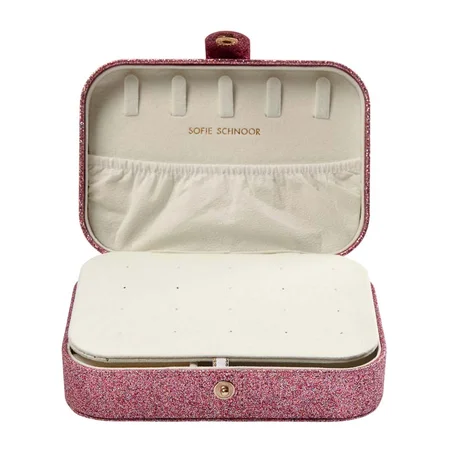 Sofie Schnoor Schmuckschatulle, groß rose glitter