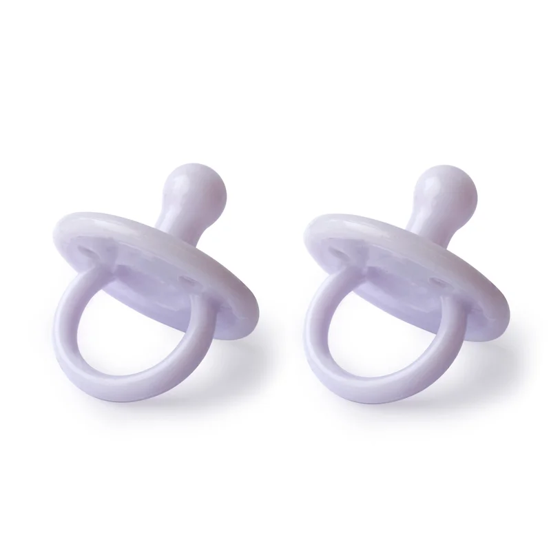 Filibabba 2er-Pack Silikon-Schnuller, fresh violet