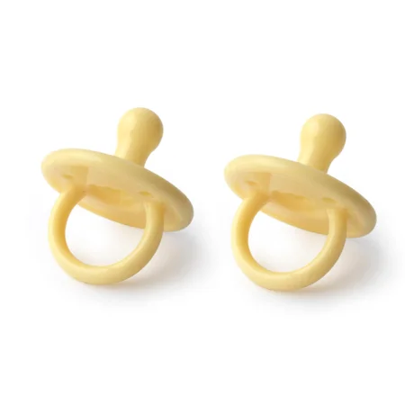 Filibabba 2er-Pack Silikonschnuller, pale banana