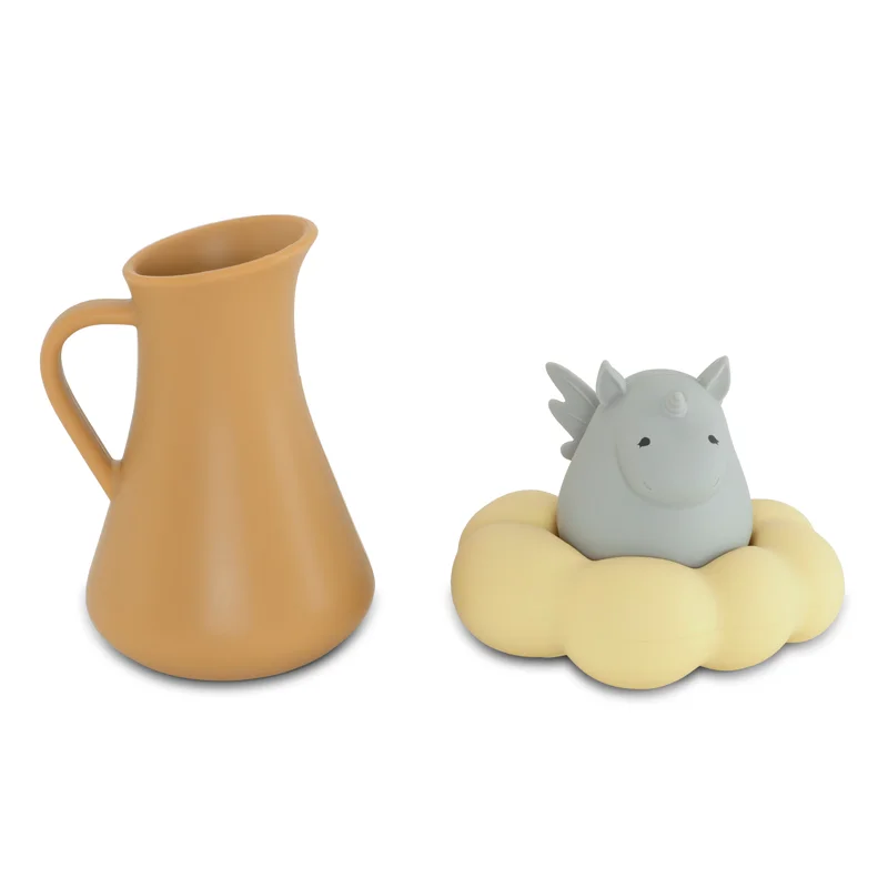 Konges Sløjd Unicorn Silikon Badespielzeug, Almond