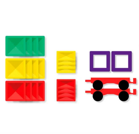 Connetix Magnetbausteine Rainbow Autos, 24 Teile