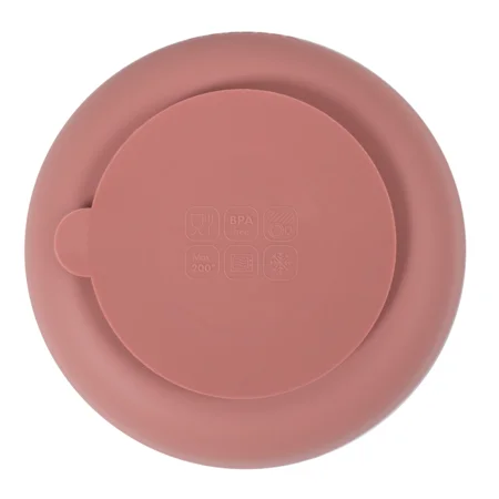 FILIBABBA Silikon-Saugnapfteller 2er-Pack, rose