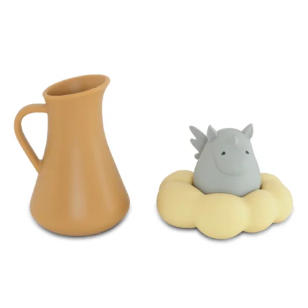 Konges Sløjd Unicorn Silikon Badespielzeug, Almond