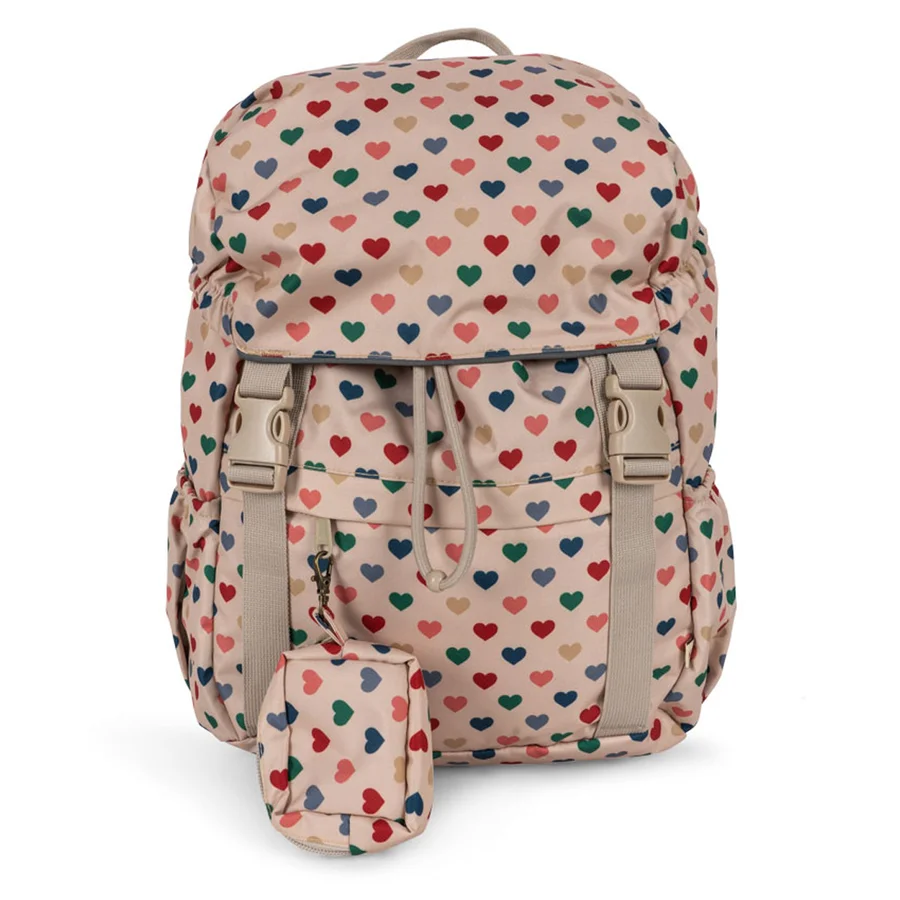 Konges Sløjd Clover Maxi Schultasche, coeur coloré frappe