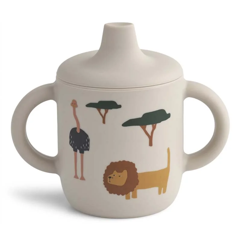Schnabelbecher aus Silikon, Safari Sandy, Liewood