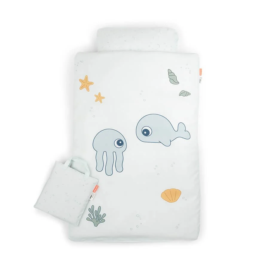 Done by Deer baby sengetøj, Jelly og Wally - Blå