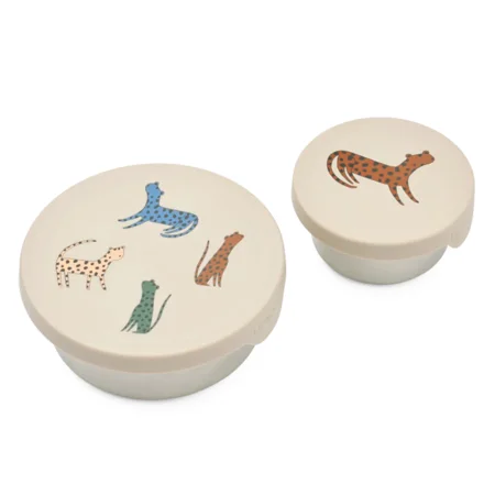Liewood 2er-Pack Leopard Snackbox