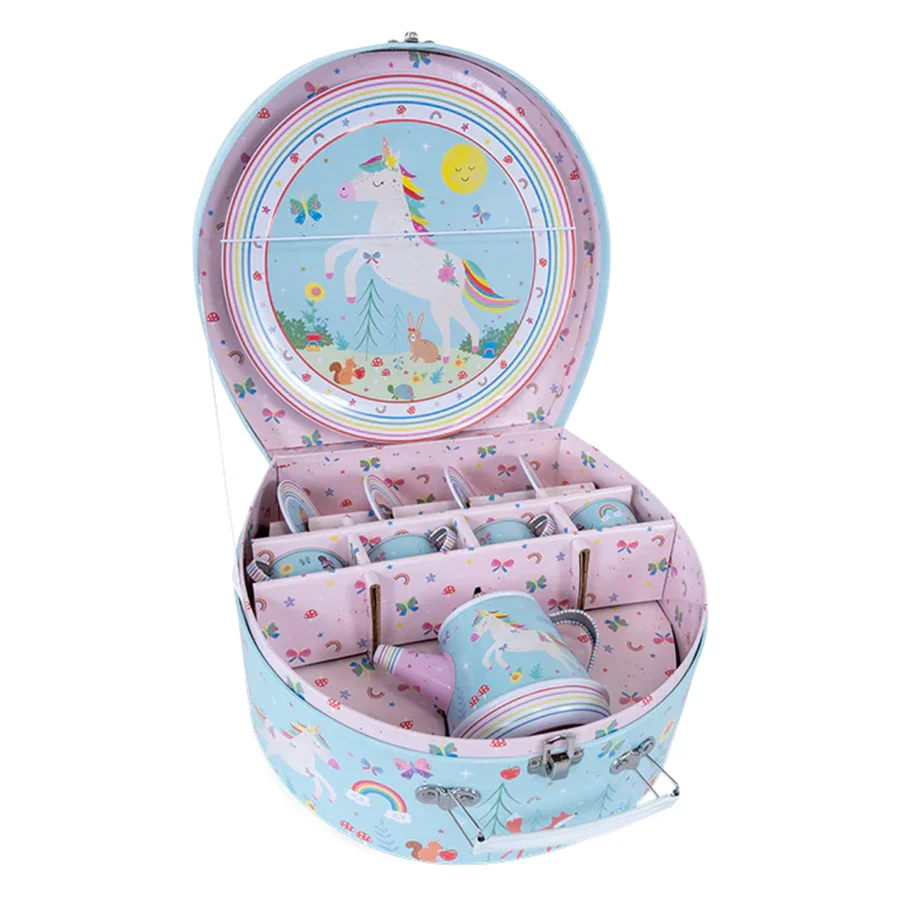 Teeset, 11 Teile - Regenbogen-Fee, Floss & Rock