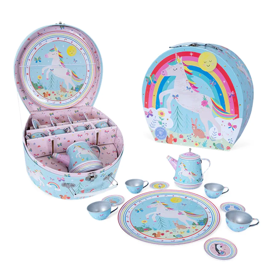 Teeset, 11 Teile - Regenbogen-Fee, Floss & Rock