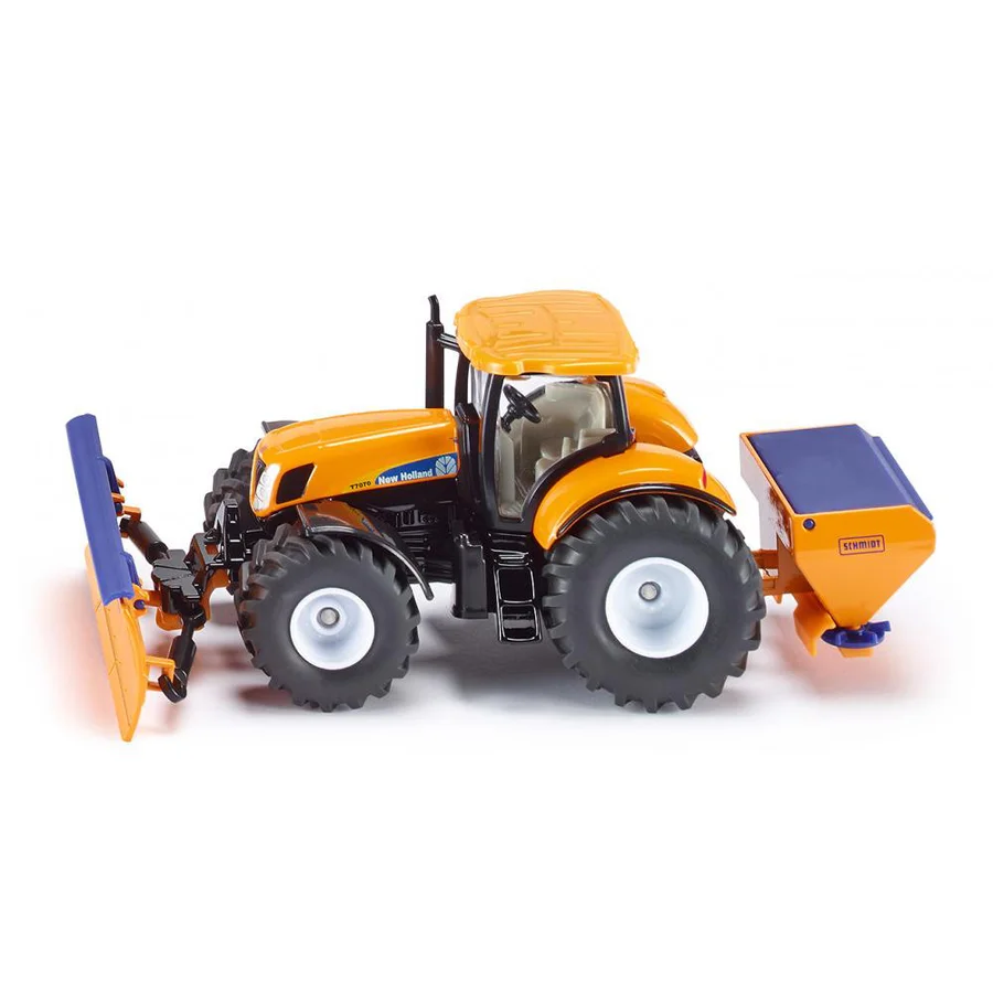 Siku New holland traktor med sneplov og saltspreder