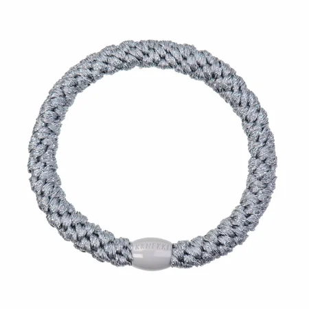 Kknekki hårelastik, College Grey glitter