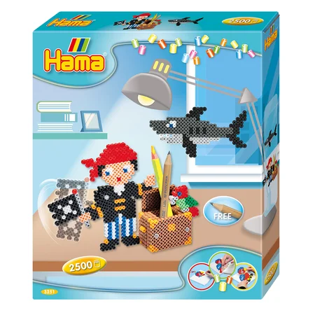 Hama midi perler sæt, piratleg