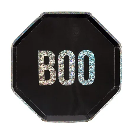 Meri Meri paptallerkner, spooky BOO