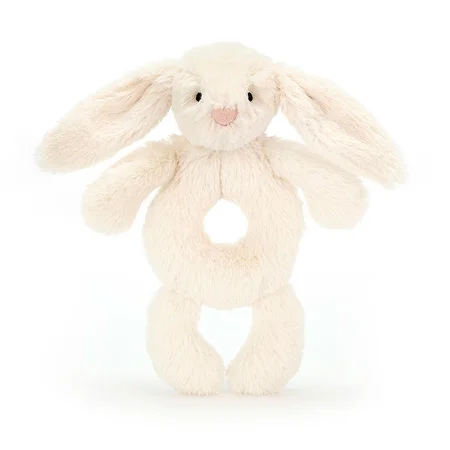 Jellycat Bashful kanin rangle, Creme