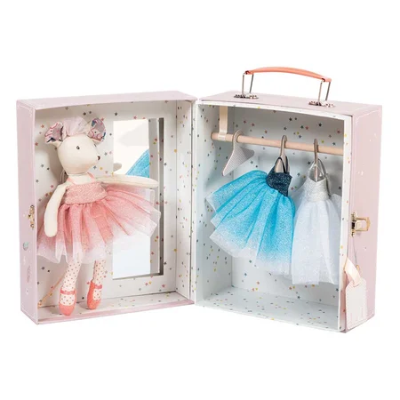 Moulin Roty ballerina mus i kuffert