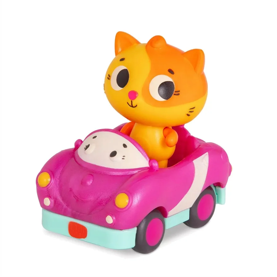 B Toys bil m.lys og musik, Lolo og pink bil