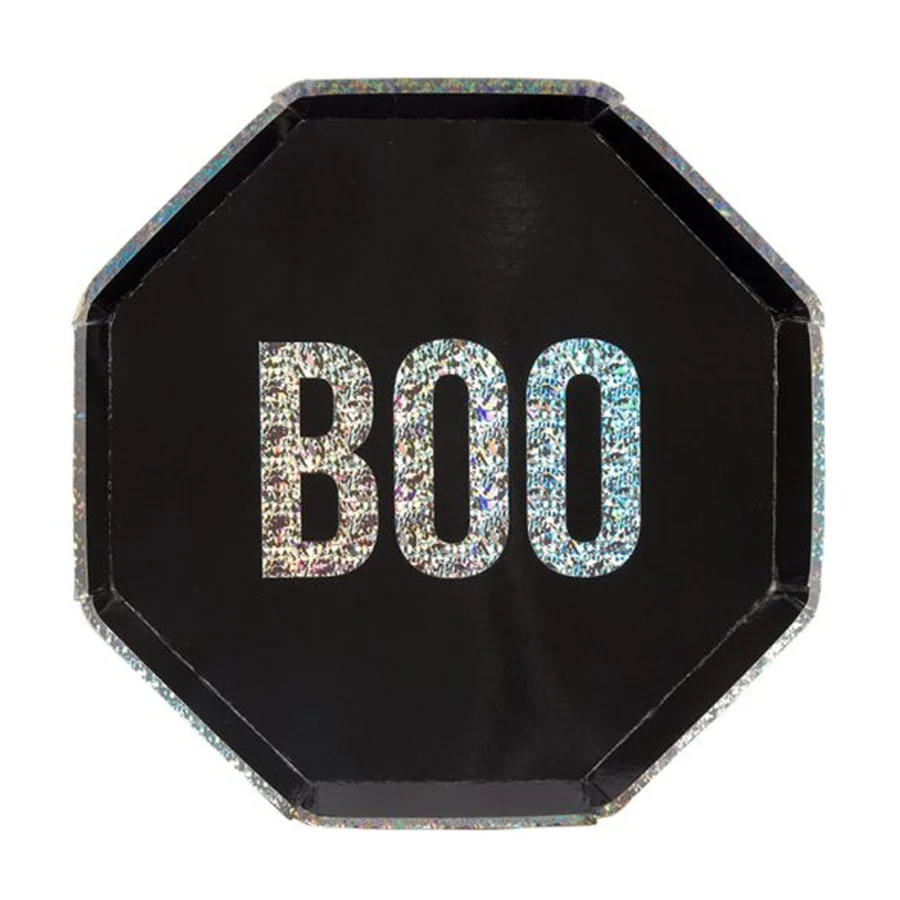 Meri Meri paptallerkner, spooky BOO