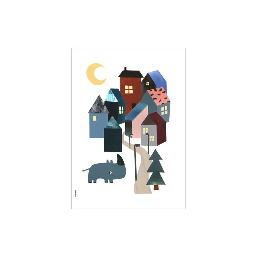 I Love My Type plakat, A5 - Smiling in the City
