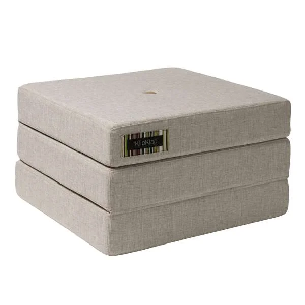 3-fache Einzelmatratze, beige, byKlipKlap