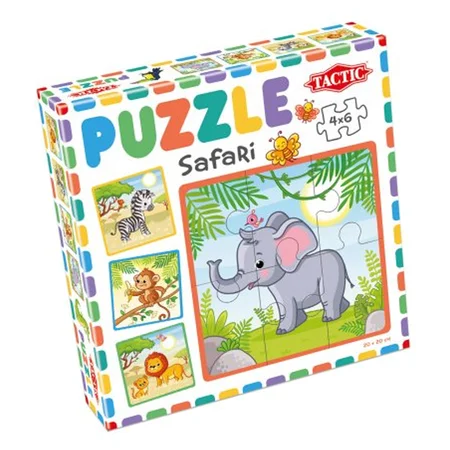 TacTic My First Puzzles, Safari - 6 x 4 brikker