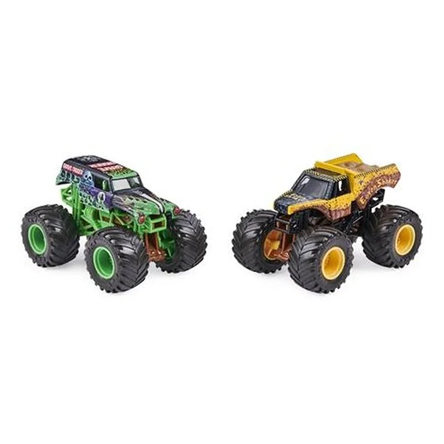 Monster Jam bil 1:64 2-pak, Gravedigger/Earth shaker