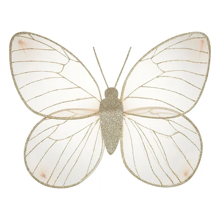 Mimi & Lula sommerfugl vinger, rosa m.glimmer