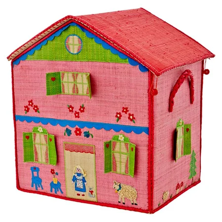 Rice opbevaringskurv, Girl Cottage - stor