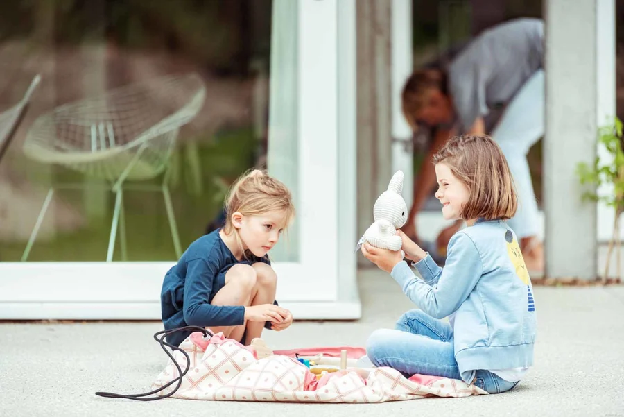 Play & Go opbevaringspose og -tæppe, geo coral