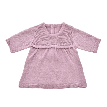 by Astrup Puppenkleidung, Strickkleid plum - 40-45 cm