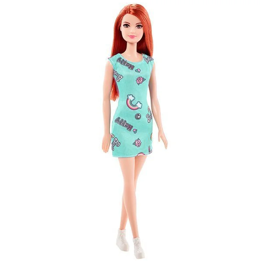 Barbie dukke, mint kjole
