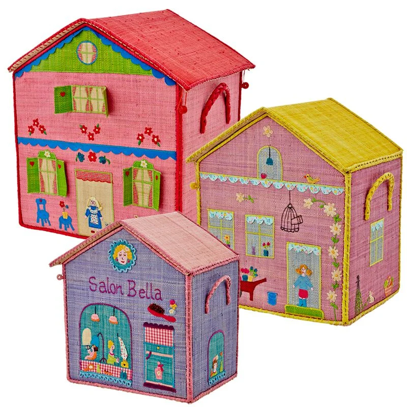 Rice opbevaringskurv, Girl Cottage - stor