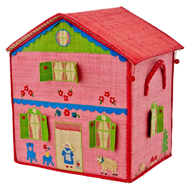Rice opbevaringskurv, Girl Cottage - stor