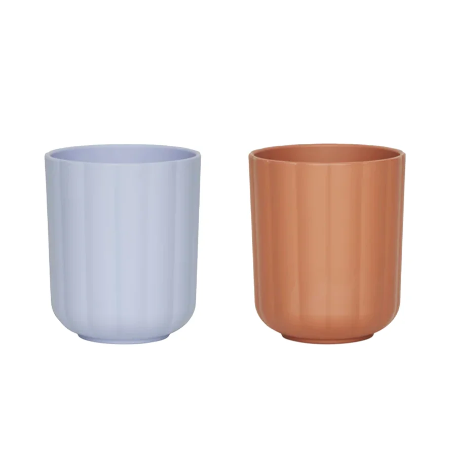 Pullo Tasse, 2er-Pack, caramel/ice blue, OYOY 