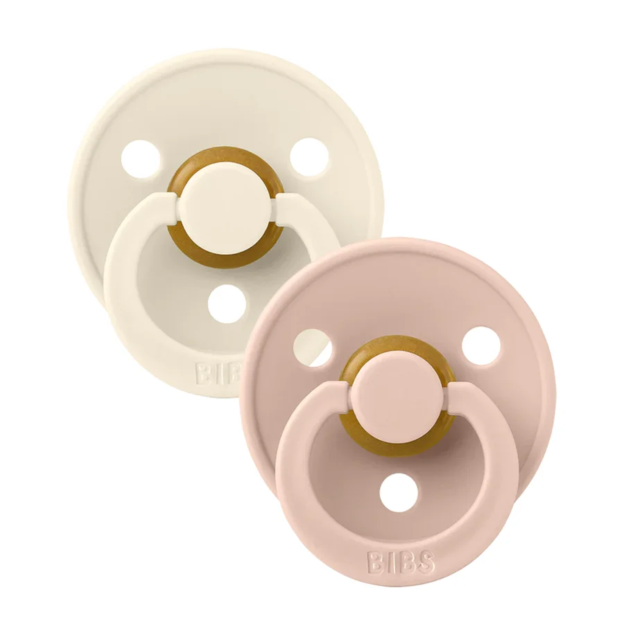 Schnuller Colour Gr. 1, 2er-Pack ivory/blush, BIBS 