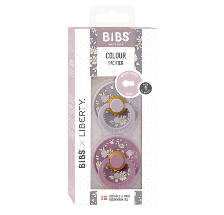 BIBSxLiberty 2er-Pack Schnuller, Gr 1 (0-6 Monate) capel / fossil grey mix