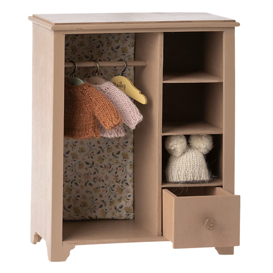 Maileg garderobe stor, powder