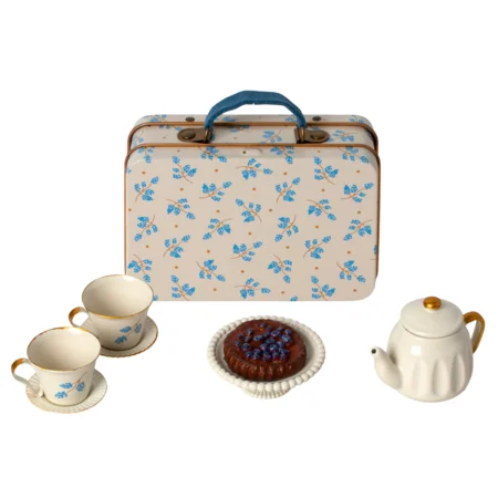 Maileg Nachmittags-Kaffeeset für die Mäuse - blau madelaine