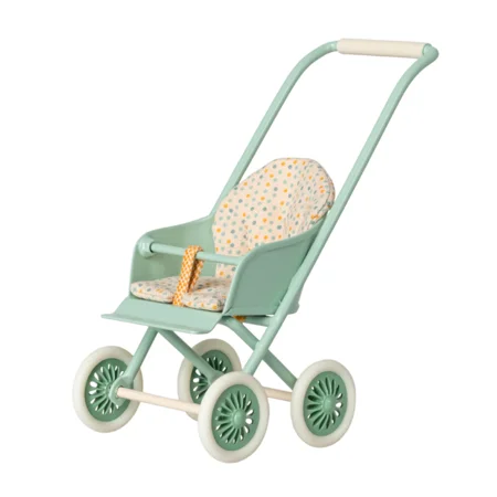 Maileg Kinderwagen, Mikro - mint