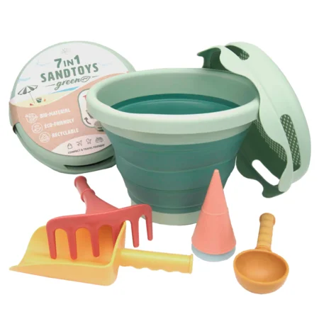 Strandspielzeug BIO, 7 in 1, grün