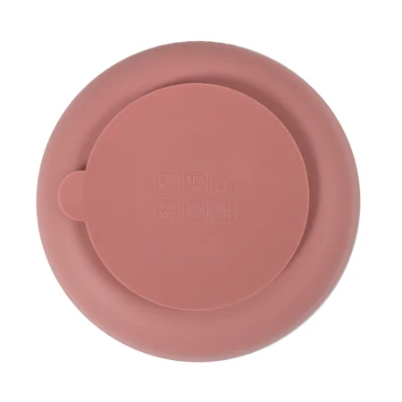 FILIBABBA Silikon-Saugnapfschüssel, 2er-Pack, rose