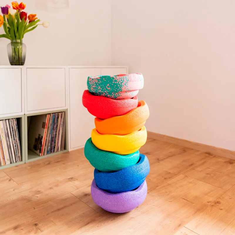Stapelstein Special rainbow classic bloom