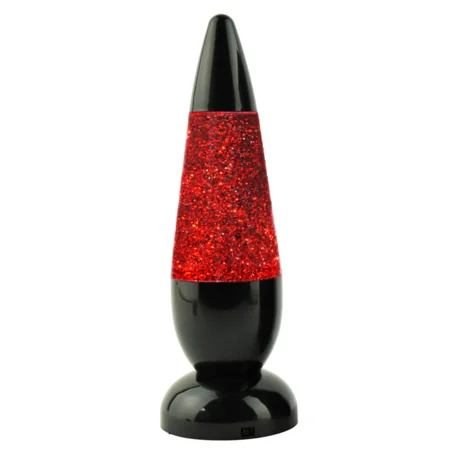Tornadolampe, multifarvet m. glitter - 25 cm