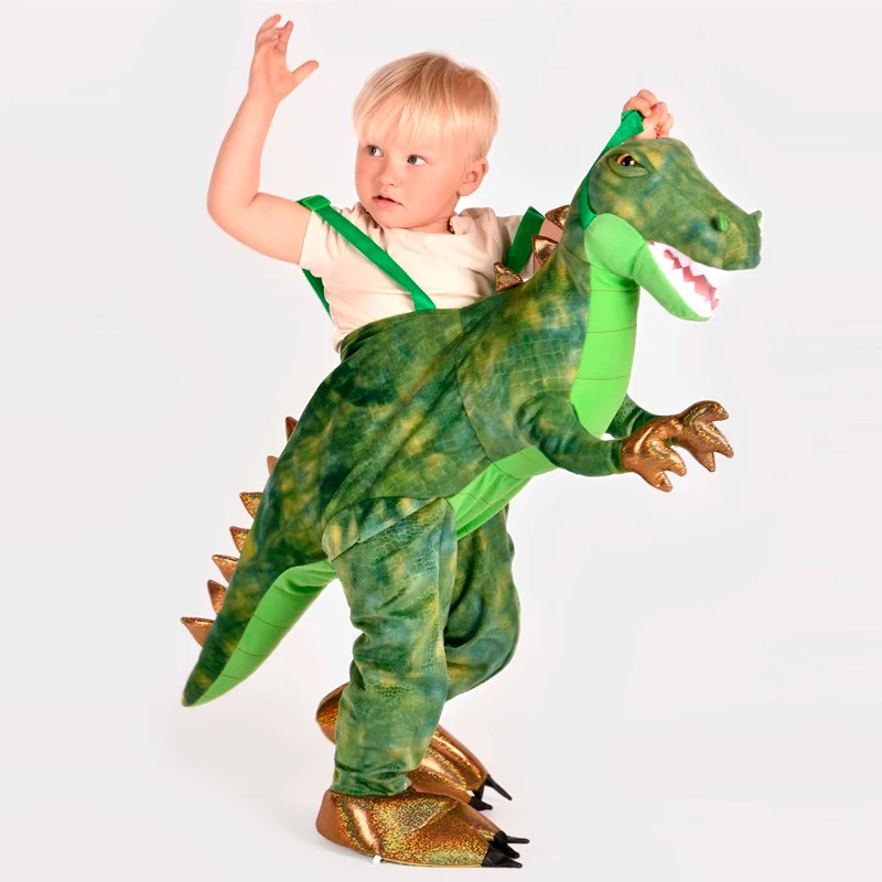 DEN GODA FEN Dinosaurier Kostüm grün (3-8J)