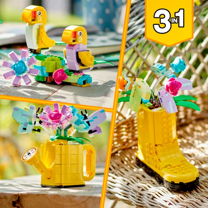 LEGO® Creator, 3in1-Set Gießkanne mit Blumen