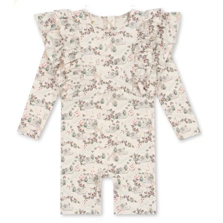 Manuca Onesie-Overall mit Rüschen, mizumi, Konges Sløjd 