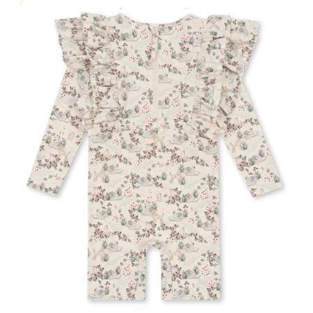 Manuca Onesie-Overall mit Rüschen, mizumi, Konges Sløjd 