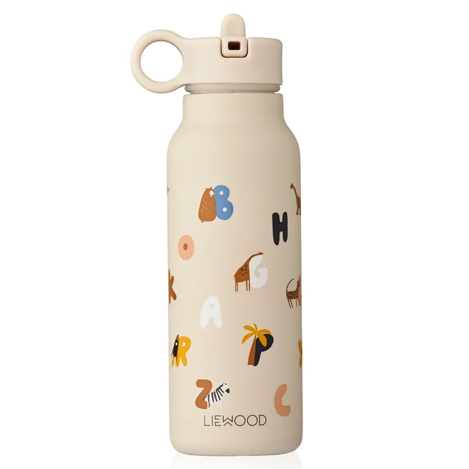Liewood Falk Trinkflasche 350 ml, alphabet / sandy