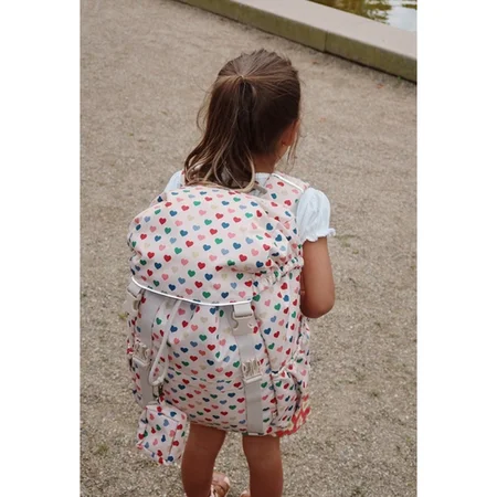 Konges Sløjd Clover Maxi Schultasche, coeur coloré frappe