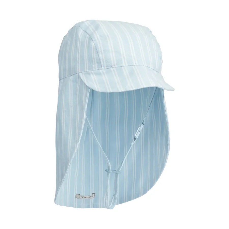 Liewood Cecilia Sonnenhut stripe, pure sky/creme de la creme