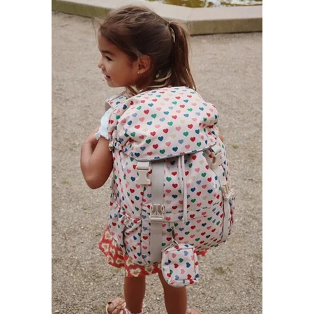 Konges Sløjd Clover Maxi Schultasche, coeur coloré frappe